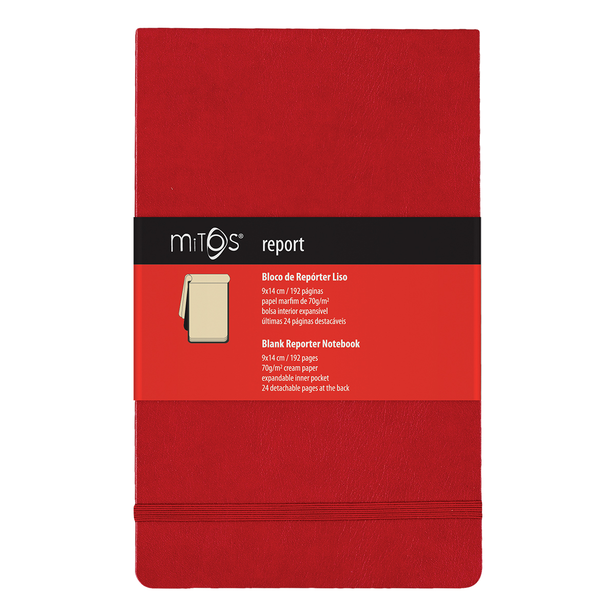 MITOS® REPORT-Caderno Reporter Liso(9x14cm)192pg